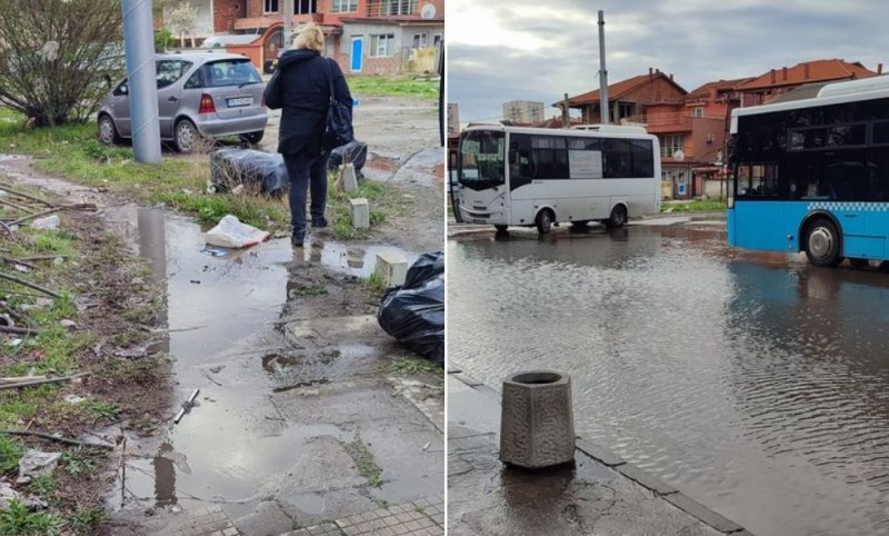 След дъждовете в Пловдив - улица заприлича на река СНИМКИ