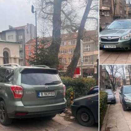 Нагло паркиране на джип блокира постъпите към църква Св Никола