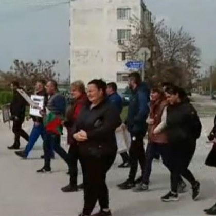 Пловдивско село отново излезе на протест