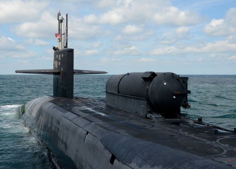 Американските военноморски сили съобщиха, че ядрена подводница, въоръжена с управляеми