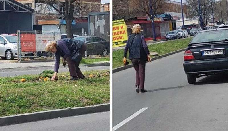 Жена се изложи в Пазарджик, заснеха постъпката й ВИДЕО