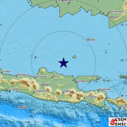 Земетресение с магнитуд 6 7 бе регистрирано днес край бреговете остров