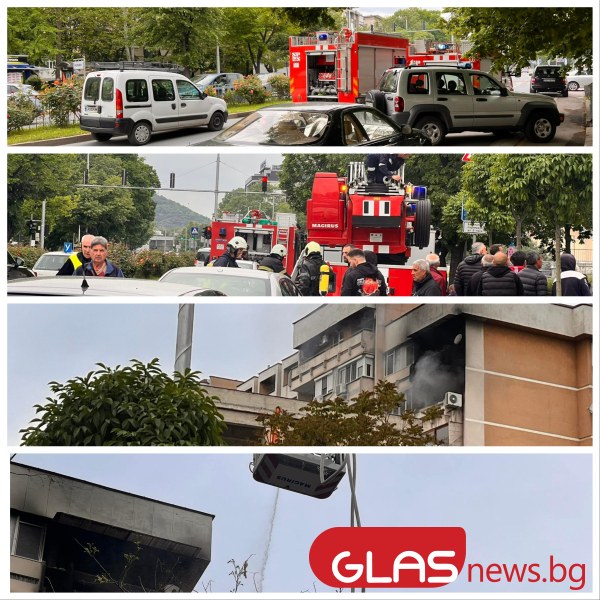 Пожарът в Пловдив обхвана и съседен апартамент! Има ли пострадали? СНИМКИ