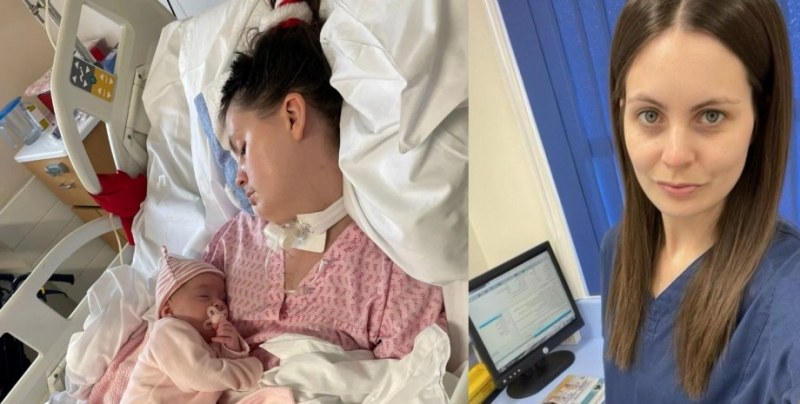 33-годишната Ема Тейлър от Обединеното кралство беше принудена да роди