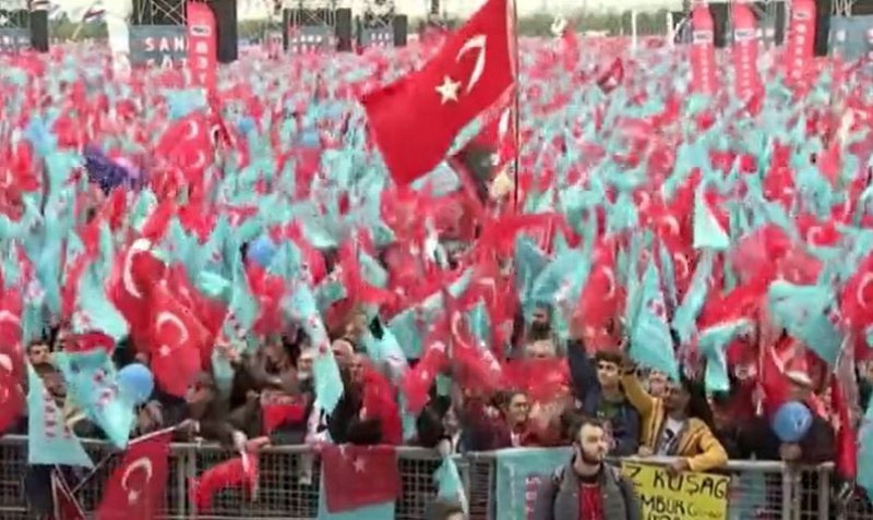 Последен митинг на опозицията преди изборите в Турция