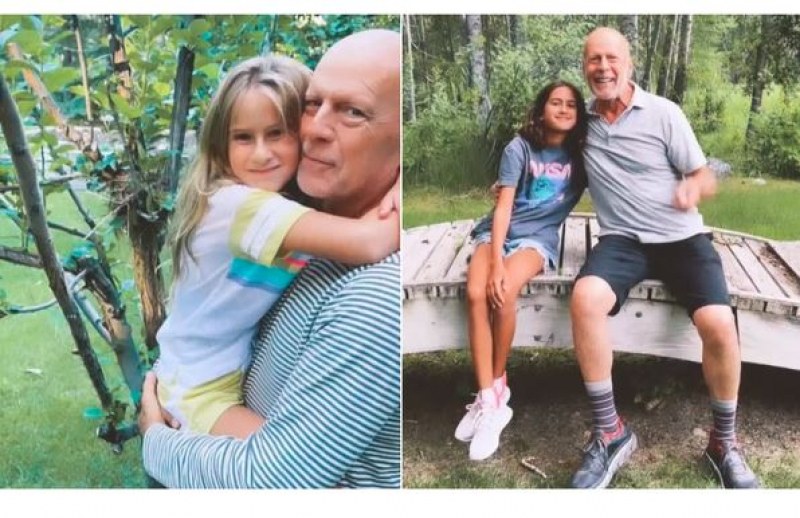 9-годишната дъщеря на Брус Уилис учи за деменцията, за да му помага