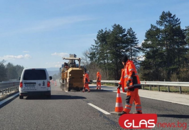 Въвеждат временна организация на движението в част от АМ Тракия