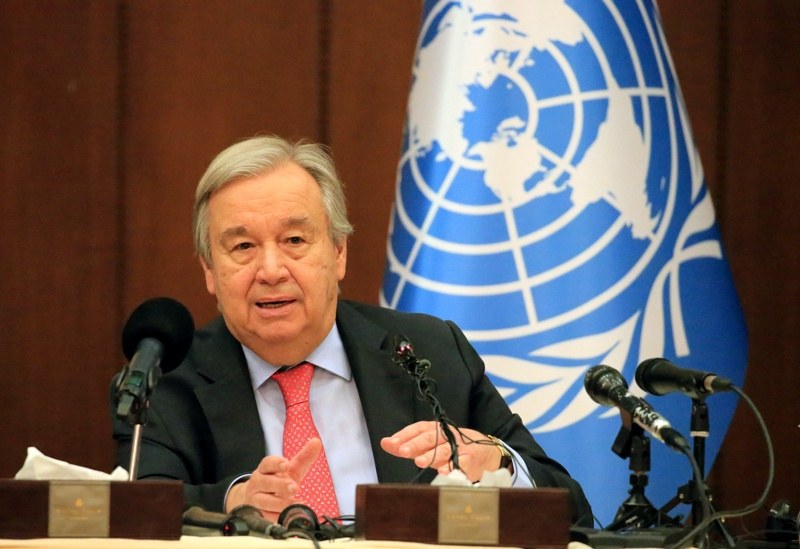 Генералният секретар на ООН Антониу Гутериш заяви, че взривяването на