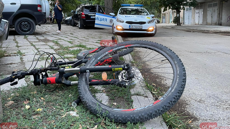 Пиян велосипедист се потроши, блъсна се в товарен автомобил