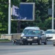 Сблъскаха се кола и мотор в София СНИМКА