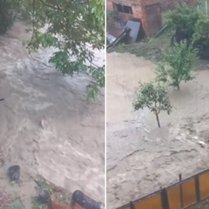Водно бедствие и в Етрополе! Отнесени са мостове, наводнени са къщи ВИДЕО+СНИМКИ