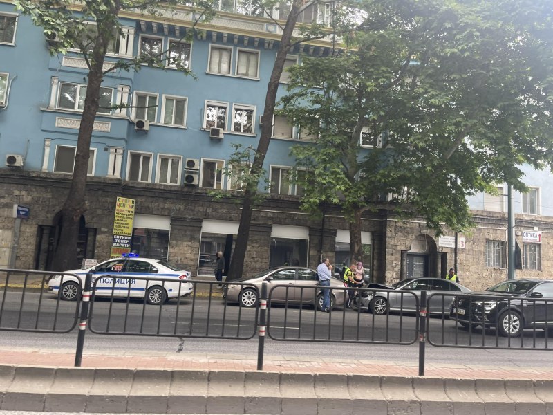 Верижна катастрофа на централен булевард в Пловдив