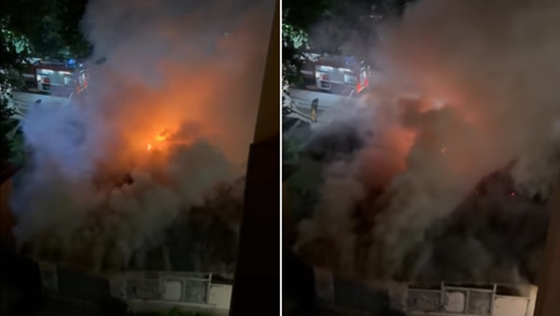 Пожар е лумнал тази нощ в пловдивския квартал Кючука, разбра
