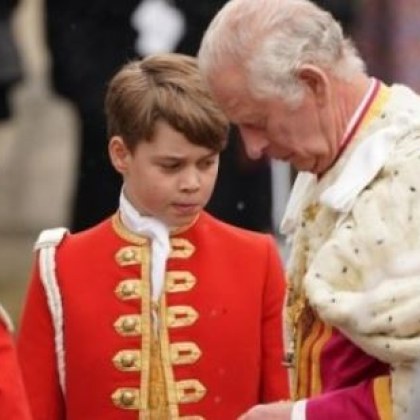 Принц Джордж върви по стъпките на дядо си Чарлз рисувайки