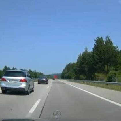 Опасно шофиране по магистрала Тракия На кадри заснети с видеорегистратор