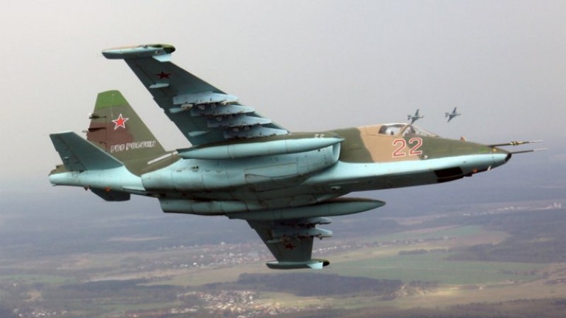 Руски изтребител Су-25 се разби