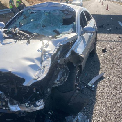 Около 03 45 часа на автомагистрала Тракия км 330 900 в посока