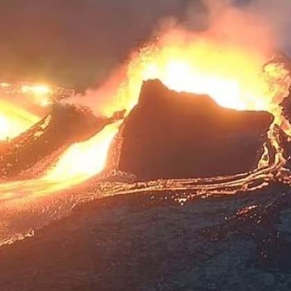 Изследователи показаха драматични кадри от изригването на най новия млад вулкан