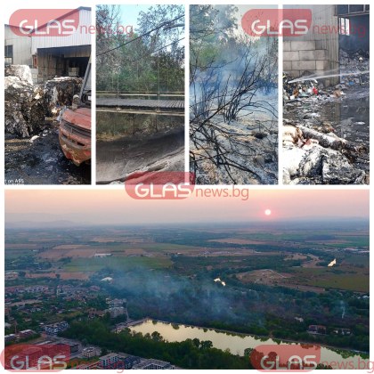 Повече от 12 пожарни автомобила на РДПБЗН Пловдив подкрепени от