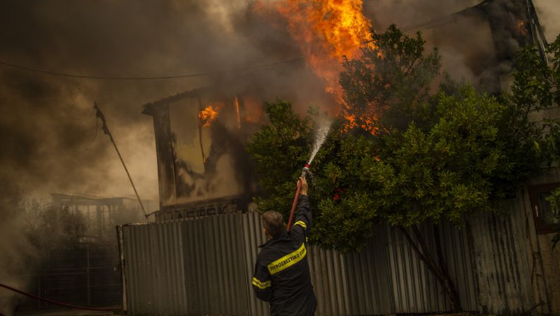 Гърция остава в плен на унищожителни горски пожари. Тази нощ
