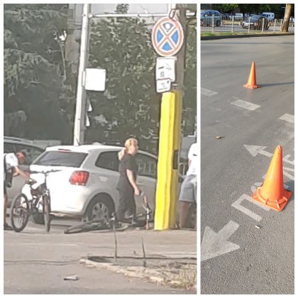 Жена мина на червено, блъсна две деца и ги помоли да не звънят на 112 СНИМКИ