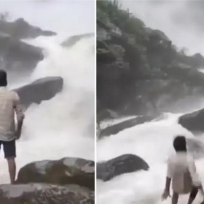Инфлуенсър падна във водопад по време на живо излъчване, загина ВИДЕО