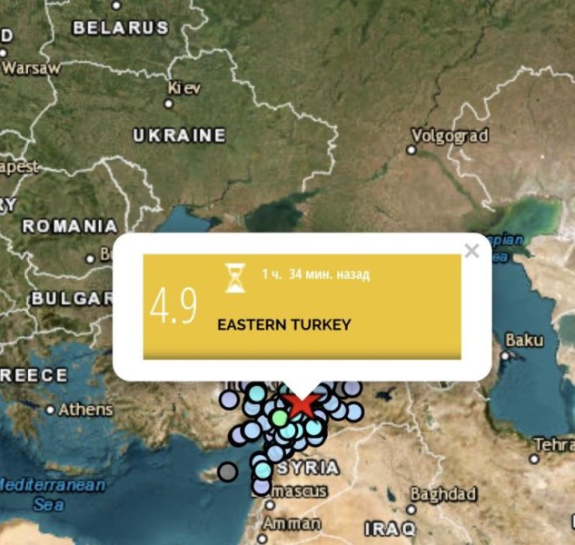 Ново земетресение в Турция!
