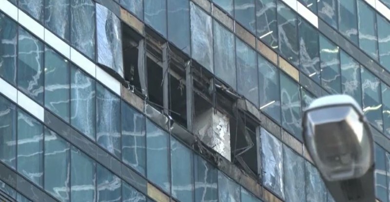 Дрон удари сграда в Москва