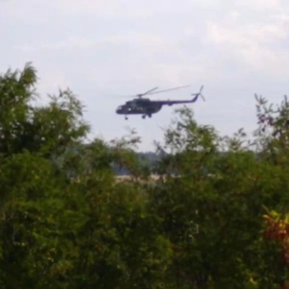 Хеликоптер Ми 17 с екипаж от 24 та авиобаза Крумово от състава