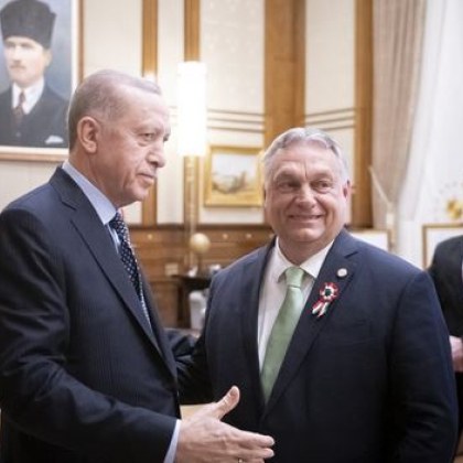 Турският президент Реджеп Тайип Ердоган и унгарският премиер Виктор Орбан