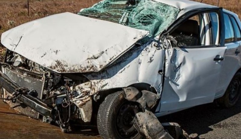 21-годишен шофьор се вряза в автобус, отнесе бордюр и изкорени дърво