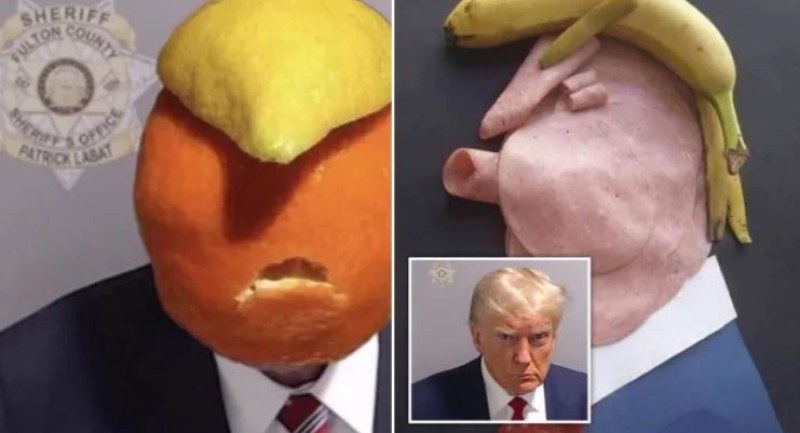 Снимката на Тръмп от затвора сътвори култови мемета