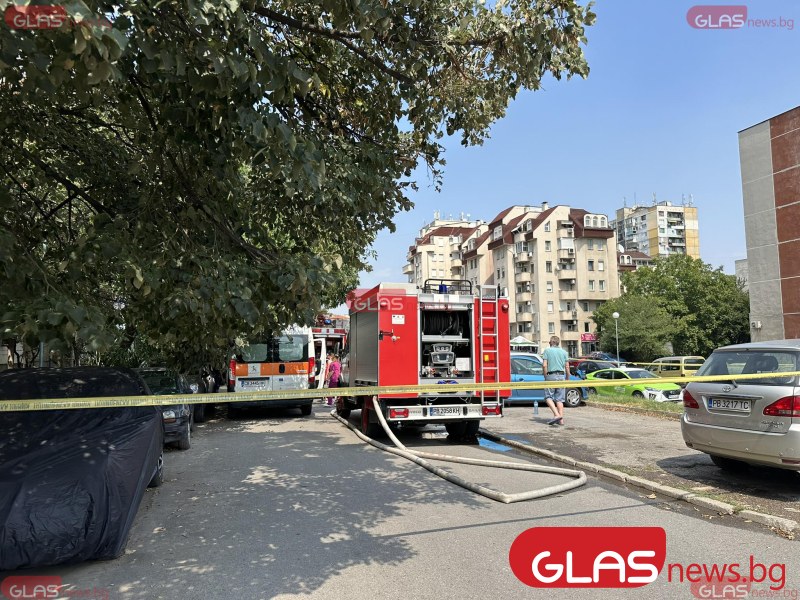 Възрастната жена от пожара в Пловдив е с опасност за живота