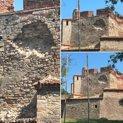 Срути се част от стената на крепостта „Баба Вида