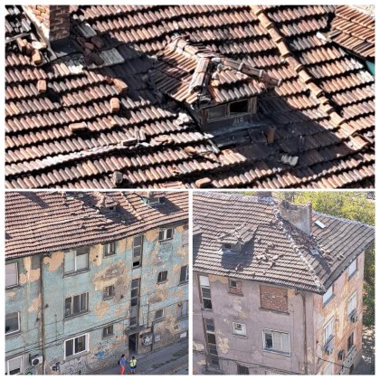 Покриви на сграда в лошо състояние застрашават живота на пловдивчани