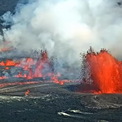 Килауеа един от най активните вулкани в света започна да изригва