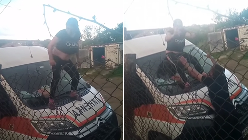 Жена скандализира мрежата, танцува кючек върху линейка ВИДЕО