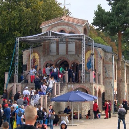 Масирано полицейско присъствие по пътя за Кръстова гора