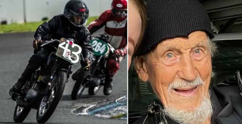 Запознайте се с Лесли - най-възрастния моторист в света!