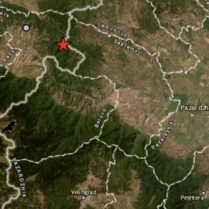 Ново земетресение е регистрирано на територията на България Земният трус
