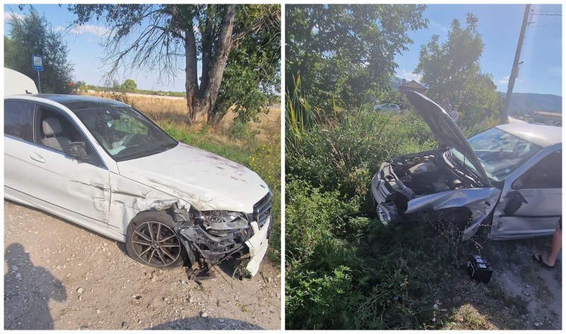 Шофьорка блъсна кола в Първенец, тя и спътничката й са леко ранени