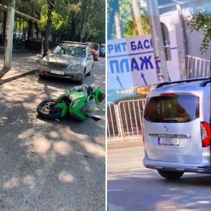 Лек автомобил е блъснал мотор в София и е избягал