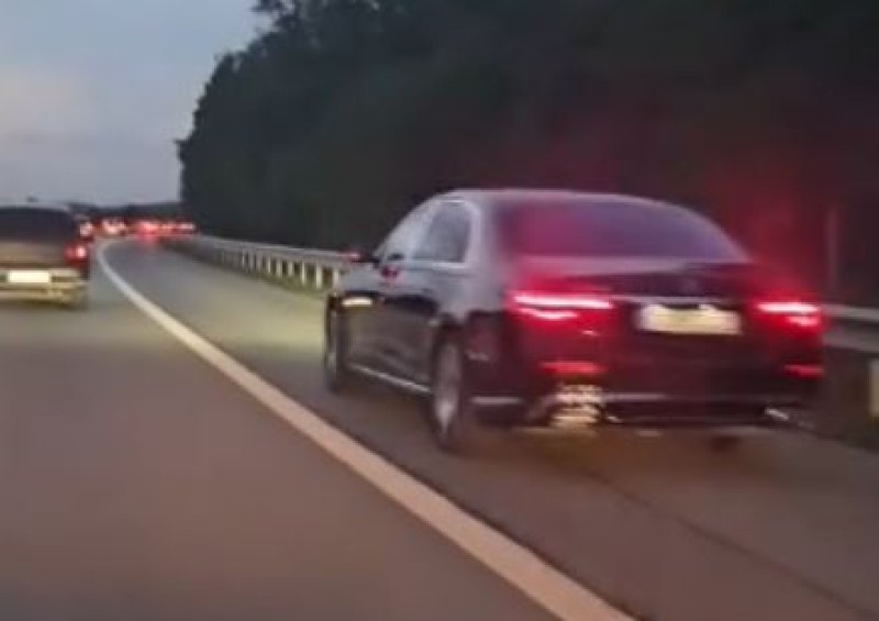 Колона от водачи в аварийната на АМ Тракия! Изпреварват ВИДЕО