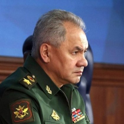 Министърът на отбраната на Русия Сергей Шойгу по време на
