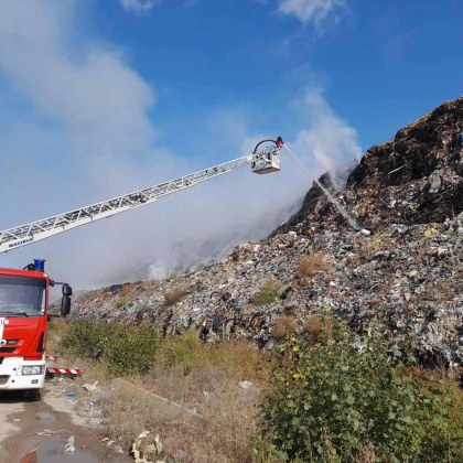 Пожарът който горя в землището на село Капитан Димитриево Пазарджишко