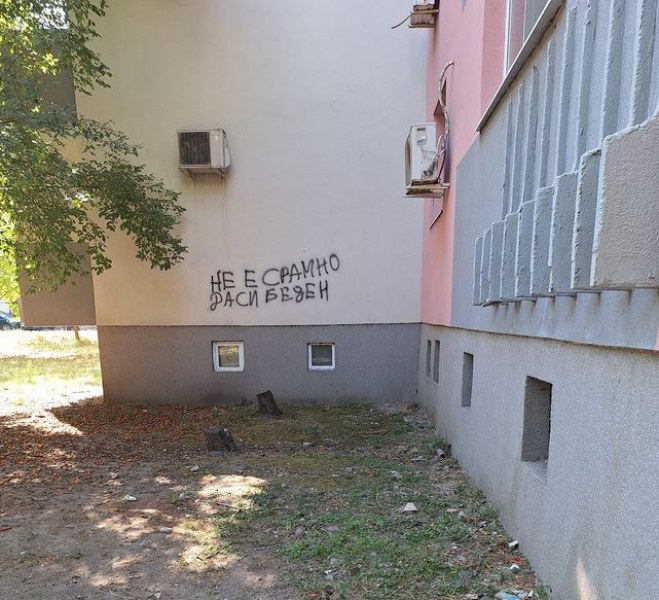 Общочовешко послание лъсна на стената на саниран блок в Пловдив