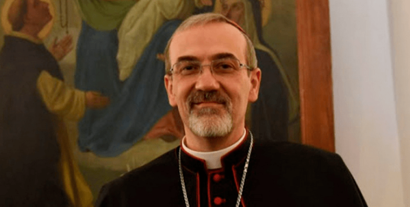 Представителят на папа Франциск в Светите земи, кардинал Пиербатиста Пицабала, патриархът на