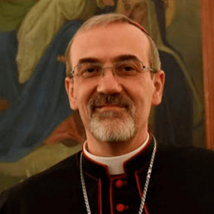 Представителят на папа Франциск в Светите земи кардинал Пиербатиста Пицабала патриархът на