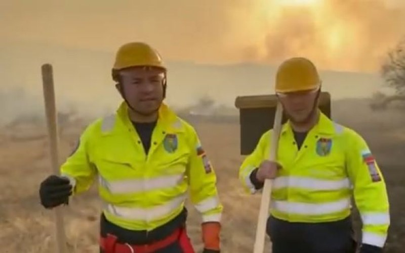 Пожарът в Безден: Търсят спешно доброволци за борба със стихията ВИДЕО