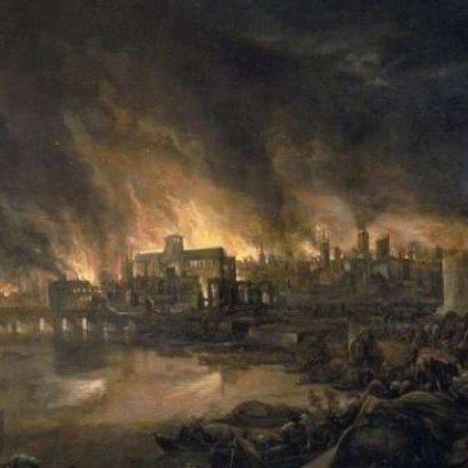 На 2 септември 1666 г  в Лондон избухва Големият пожар и поглъща